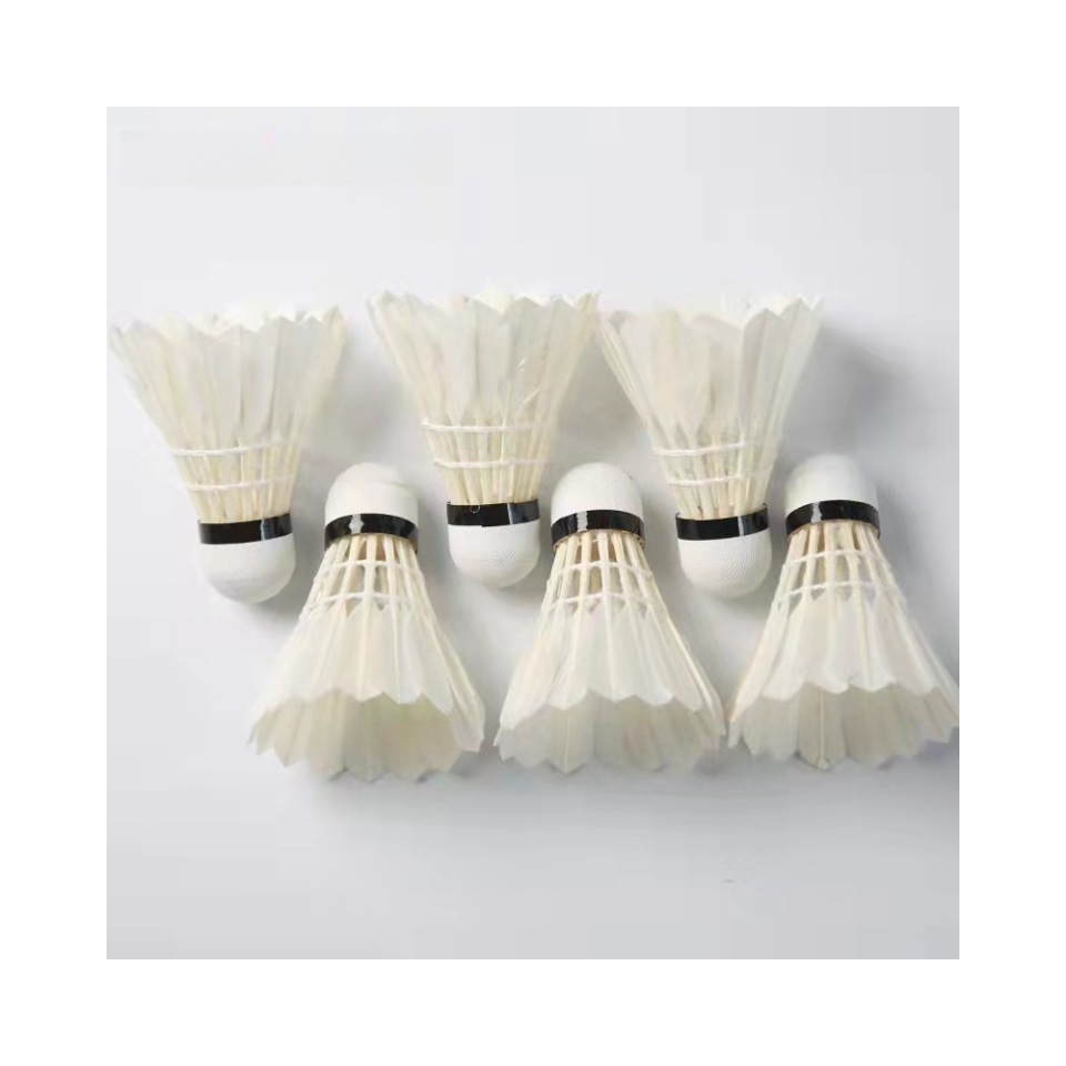 Tournament Level Grade Super Class Goose Feather badminton shuttlecock for Professional Player Training