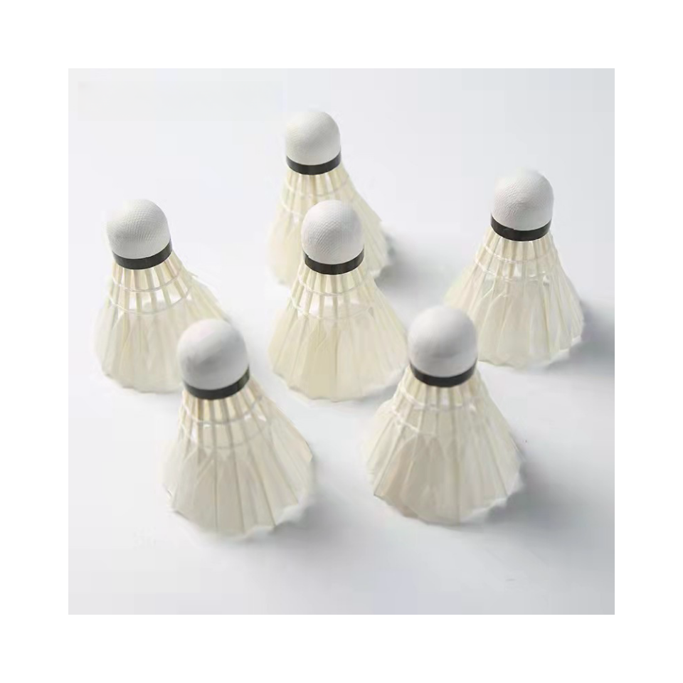 Tournament Level Grade Super Class Goose Feather badminton shuttlecock for Professional Player Training