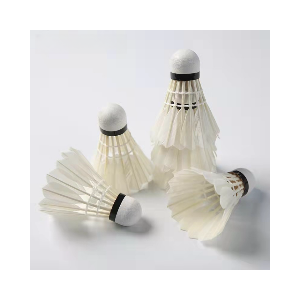 Tournament Level Grade Super Class Goose Feather badminton shuttlecock for Professional Player Training