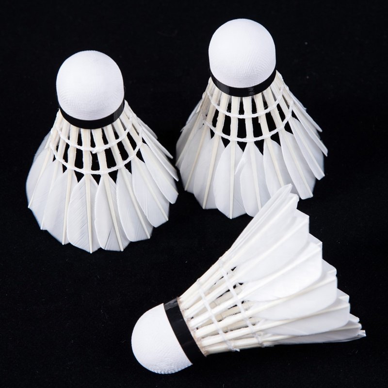 top quality duck feather badminton shuttlecock durable cheap indoor customized logo