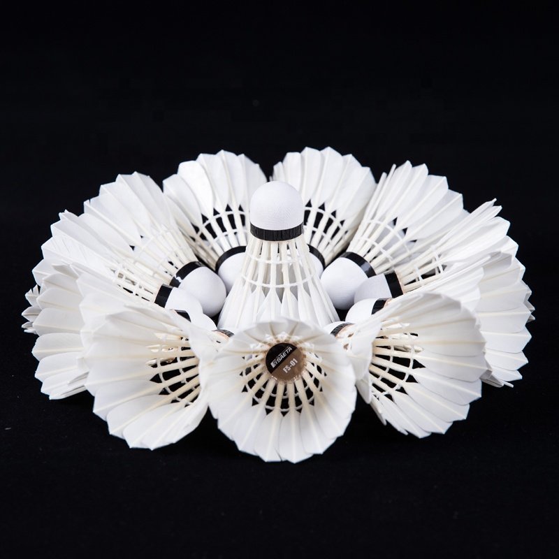 top quality duck feather badminton shuttlecock durable cheap indoor customized logo