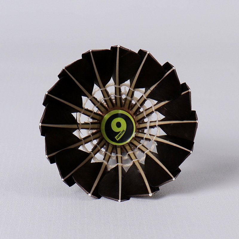 Top Quality Black Goose Feather Badminton Shuttlecock Ball for Professional Tournament Best Durability 12pcs shuttle cock