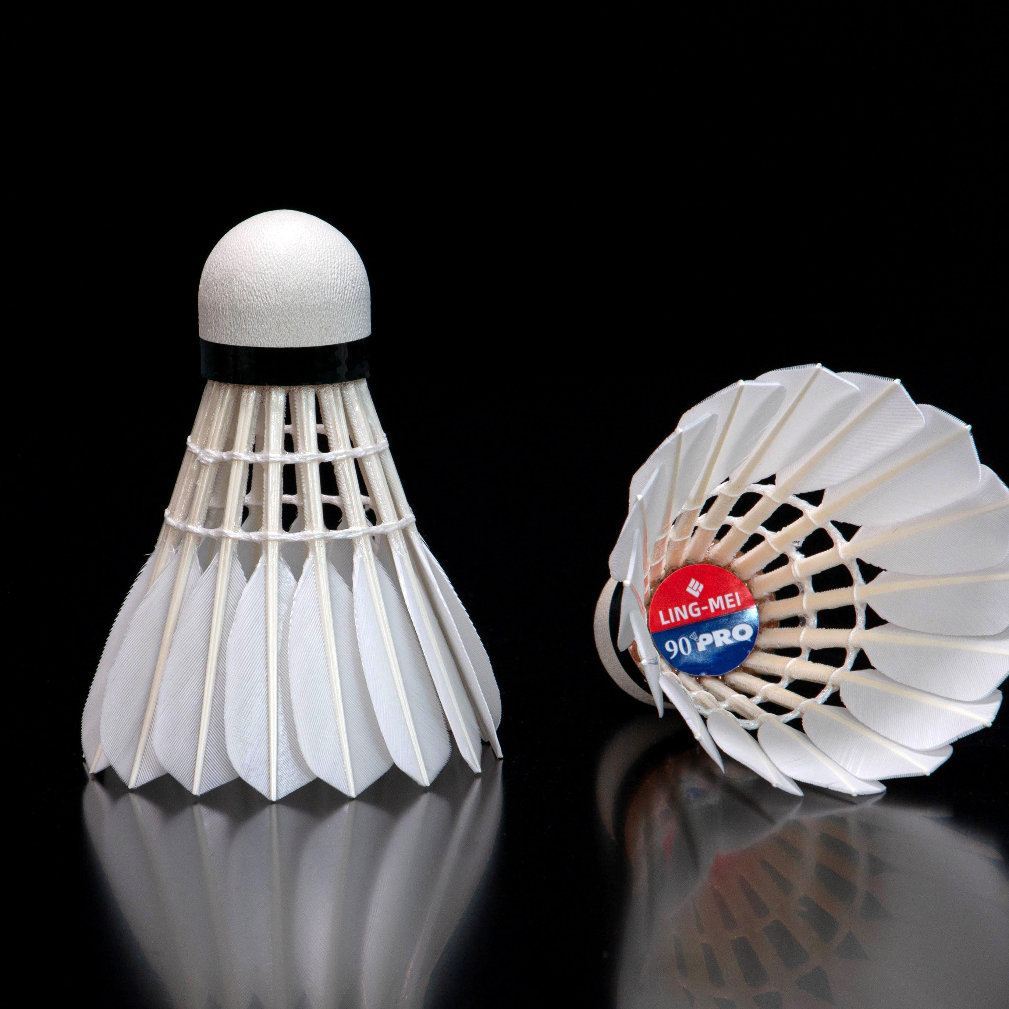 LINGMEI 90Pro BWF Durable Goose Feather Badminton Shuttlecock For Tournment