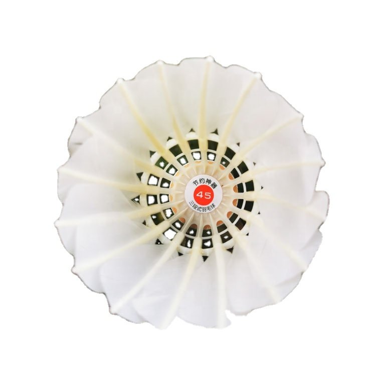 Best Selling D45 Model Shuttles Badminton Durable Training Sports Light Weight Professional Feather Badminton shuttlecock speed