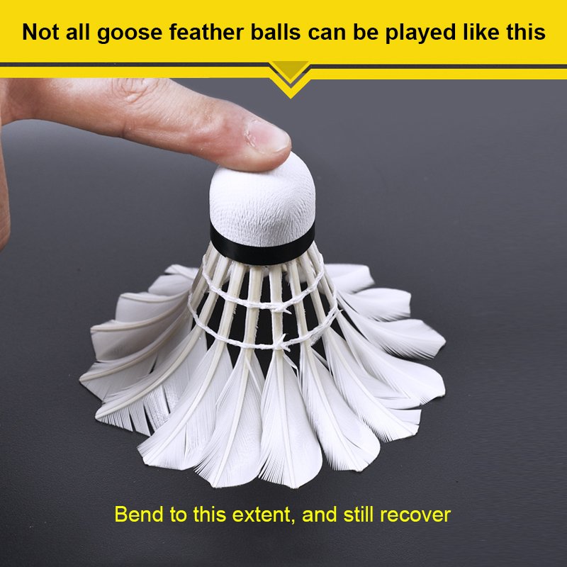 oem badminton pks13 badminton feather shuttles white color duck feather promotion badminton