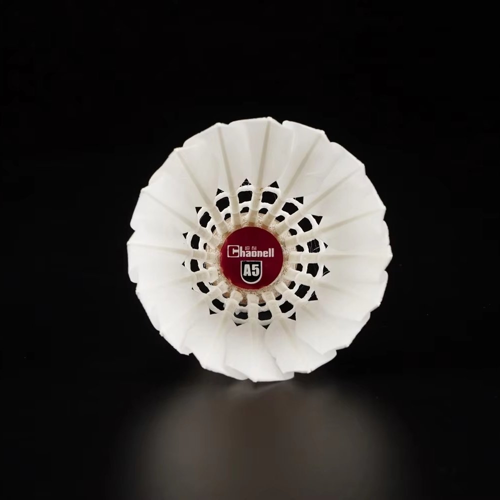 Best Selling Design custom Logo Water Duck Feather Badminton Shuttlecock Chinese Factory Chaonell A5