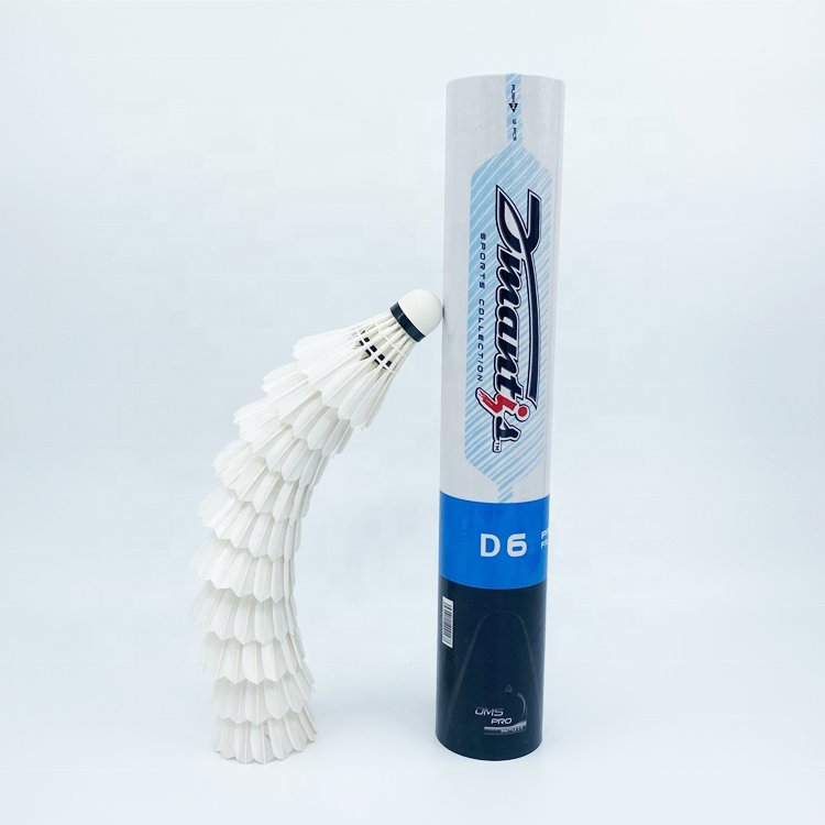 High Stable and Durable Duck Feather Badminton Shuttlecocks Fiber Cock Ball Outdoor/Indoor For Training or Entertainment