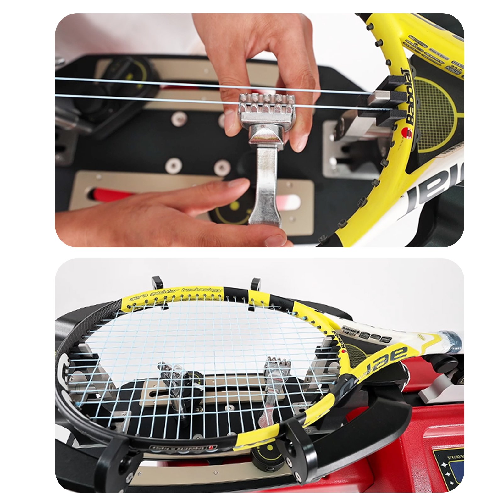 Factory direct professional automatic vertical stand racket stringer stringing machine for tennis and badminton
