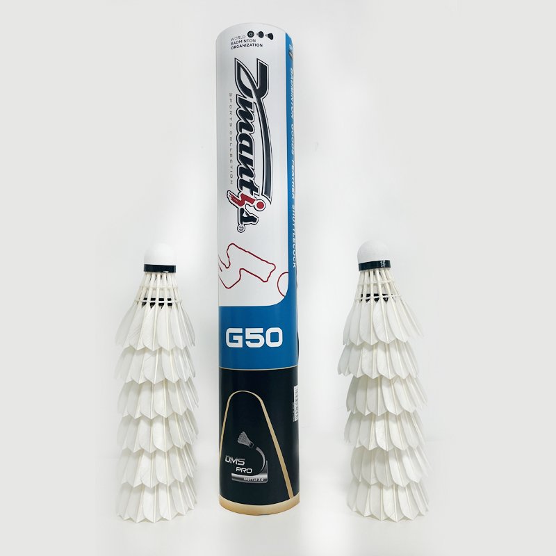 Manufacture Wholesale Best Durability Dmantis G50 Goose Feather Badminton Shuttlecock mesin pembuat kok badminton