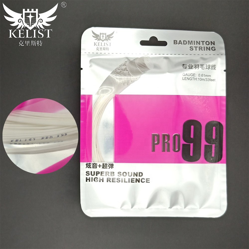Custom Packing Extremely Thin Gauge 0.61mm Badminton String Reel