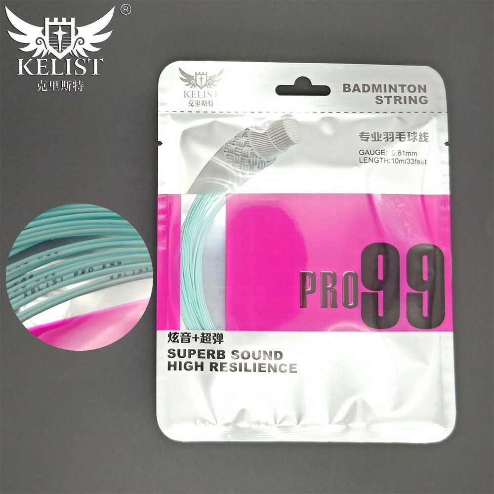 Custom Packing Extremely Thin Gauge 0.61mm Badminton String Reel