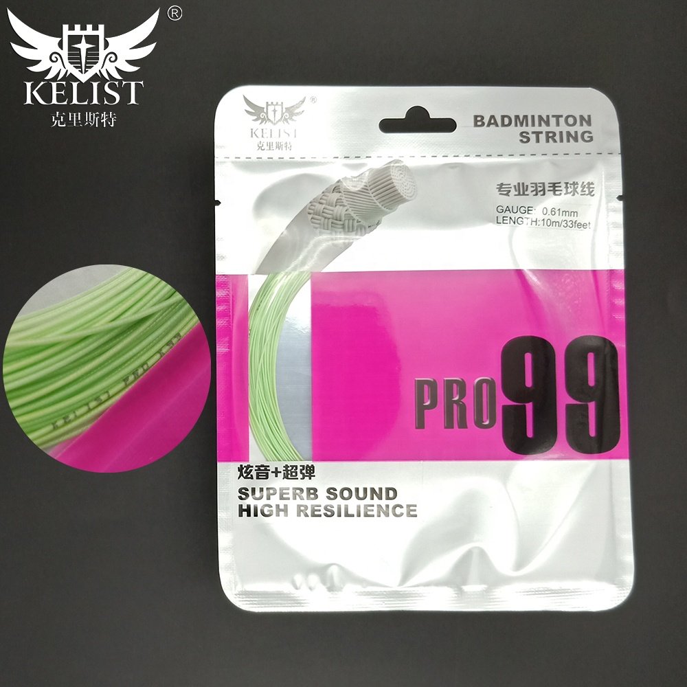 Custom Packing Extremely Thin Gauge 0.61mm Badminton String Reel