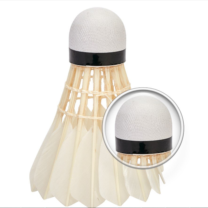 Top Quality Durable Goose Feather Training Badminton Shuttlecock Indoor Outdoor 12 pieces With Packaging Box