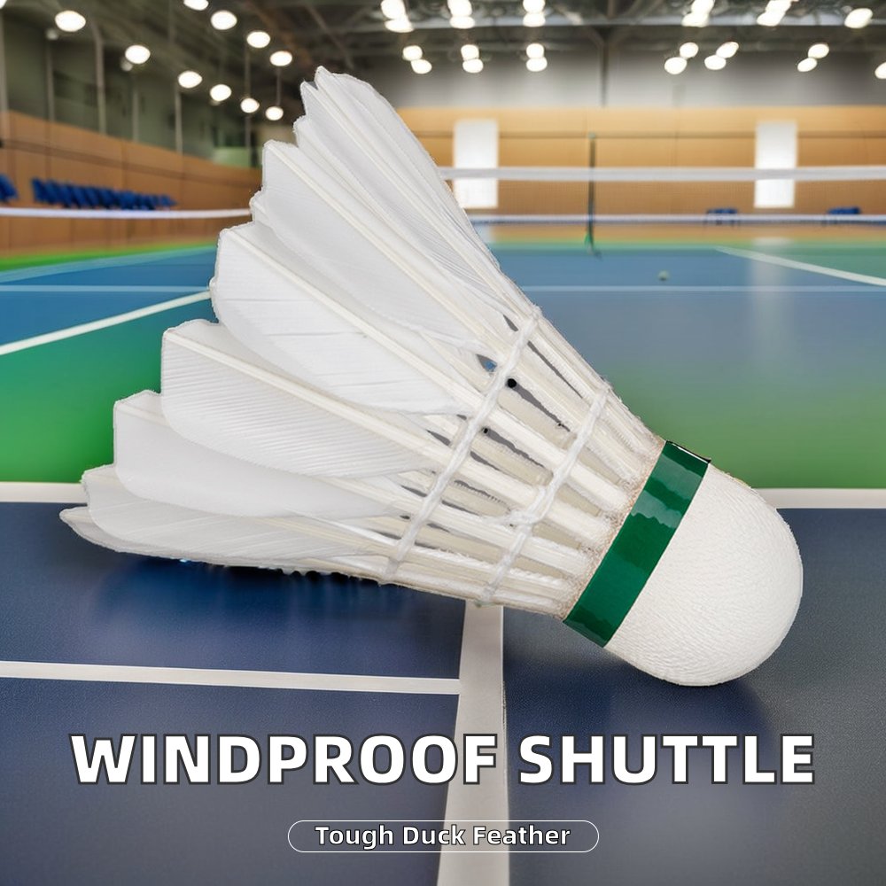 Super Wind-Resistant Duck Feather Badminton Training Ball Cost-Effective for Indoor and Outdoor General Training Shuttlecocks