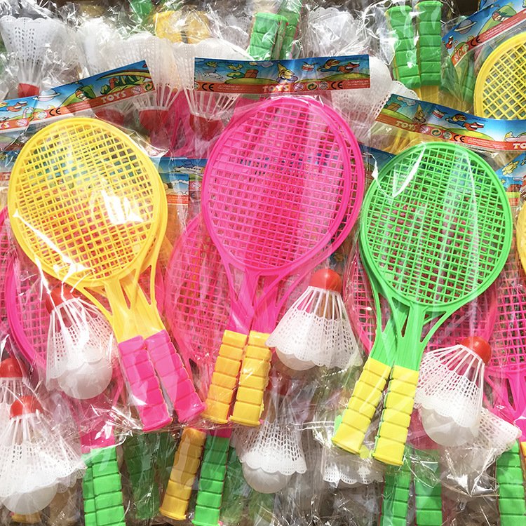 Hot Selling Cheap Manufacturers supply children's toy shuttlecock plastic racket Badminton racket set