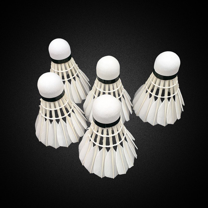 Hot sale good durability class A straight goose feather badminton shuttlecock