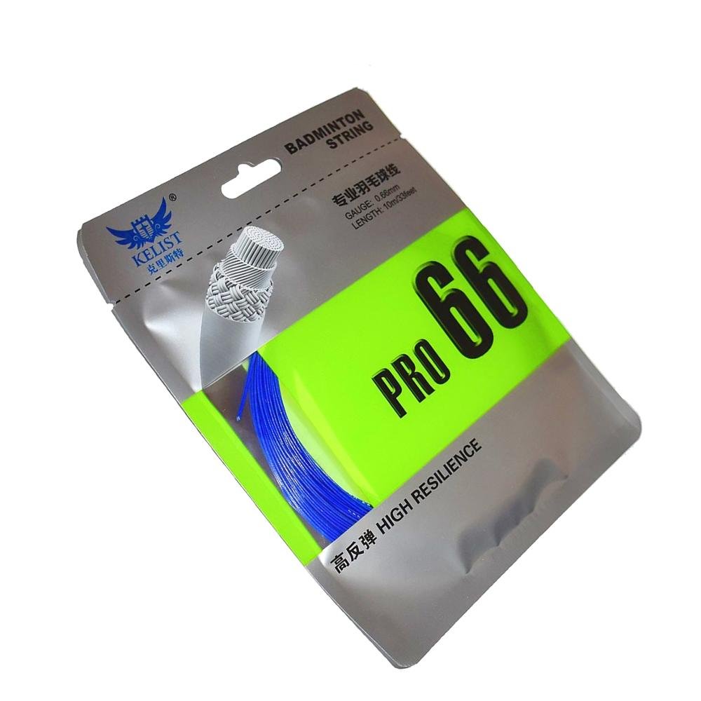 New Arrival Manufacture High Resilience PRO66 Nylon String Badminton String Badminton Practice for Badminton Racket 10m/piece