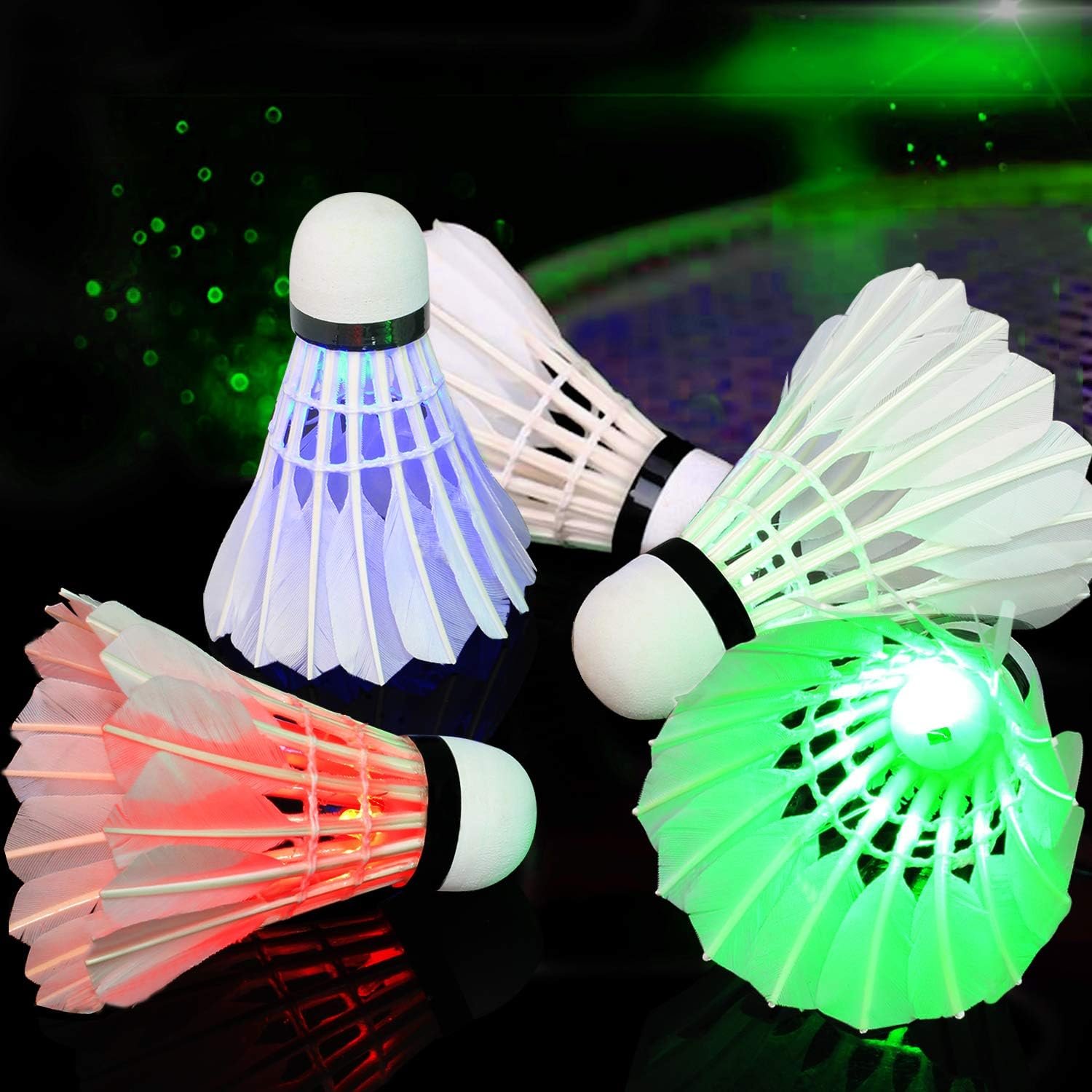 Shinning Lighting Badminton Shuttlecock / Night Led badminton / Shuttlecock Badminton use in night