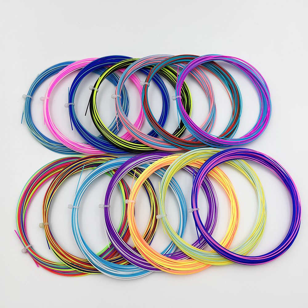Asia Hot Sale Factory directly supply train badminton racket string for biginner player any colors