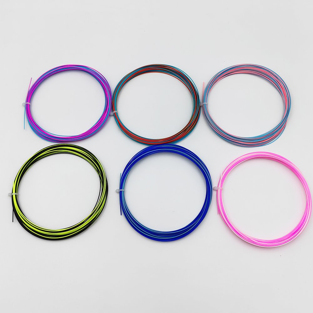Asia Hot Sale Factory directly supply train badminton racket string for biginner player any colors