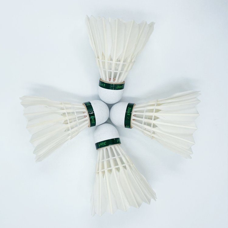Wholesale Original Cheaper Price Advanced Shuttlecock Badminton ball Stable Flying stable Goose Feather Badminton shuttlecock