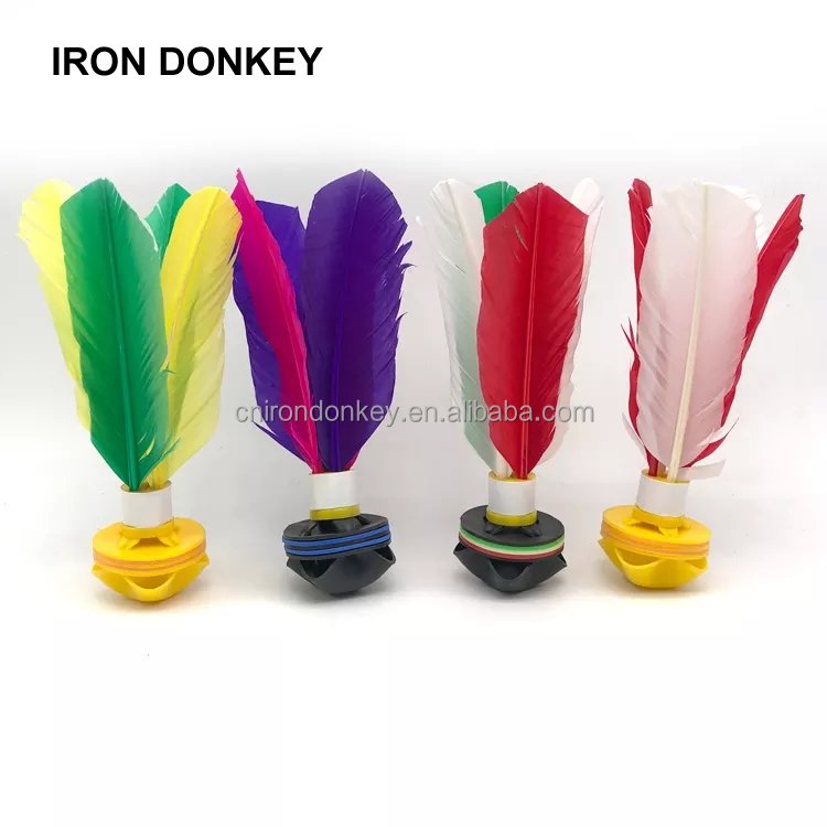 Iron Donkey Outdoor Sports Made In China Wholesale Goose Feather Chinese Jianzi