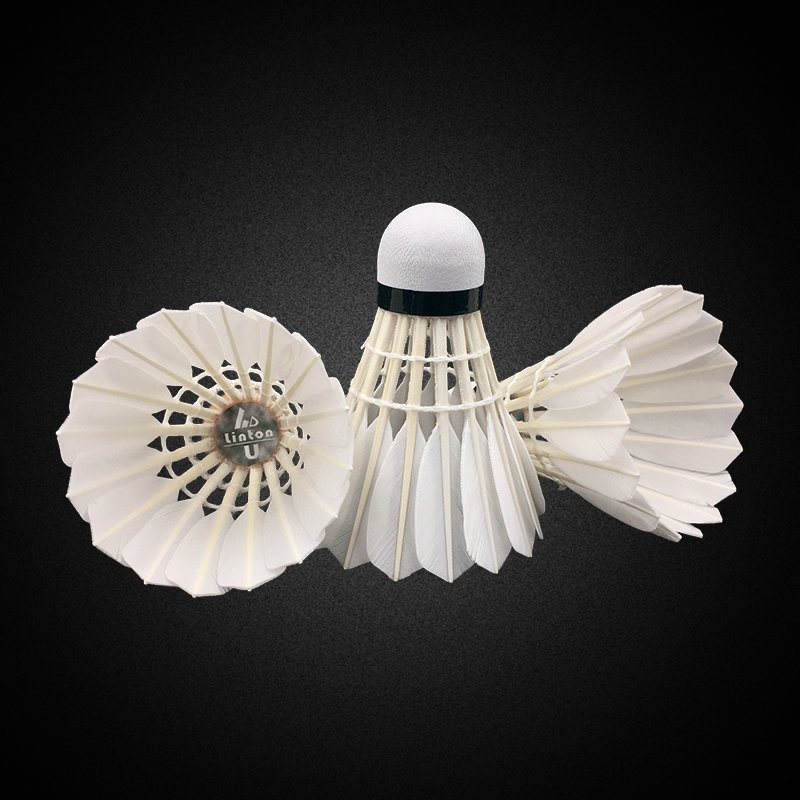 The best selling high quality very white beautiful goose feather appearance badminton shuttlecocks