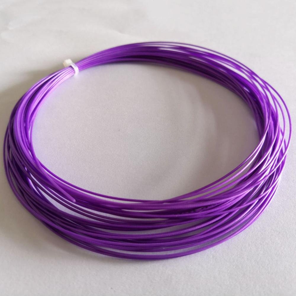 Factory high quality 0.70mm 10m badminton racquet string white color badminton machine string