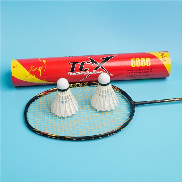 TCX 5000 High Quality Goose Feather Badminton Fitness Super Durability Shuttlecocks