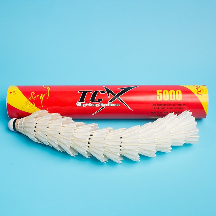 TCX 5000 High Quality Goose Feather Badminton Fitness Super Durability Shuttlecocks