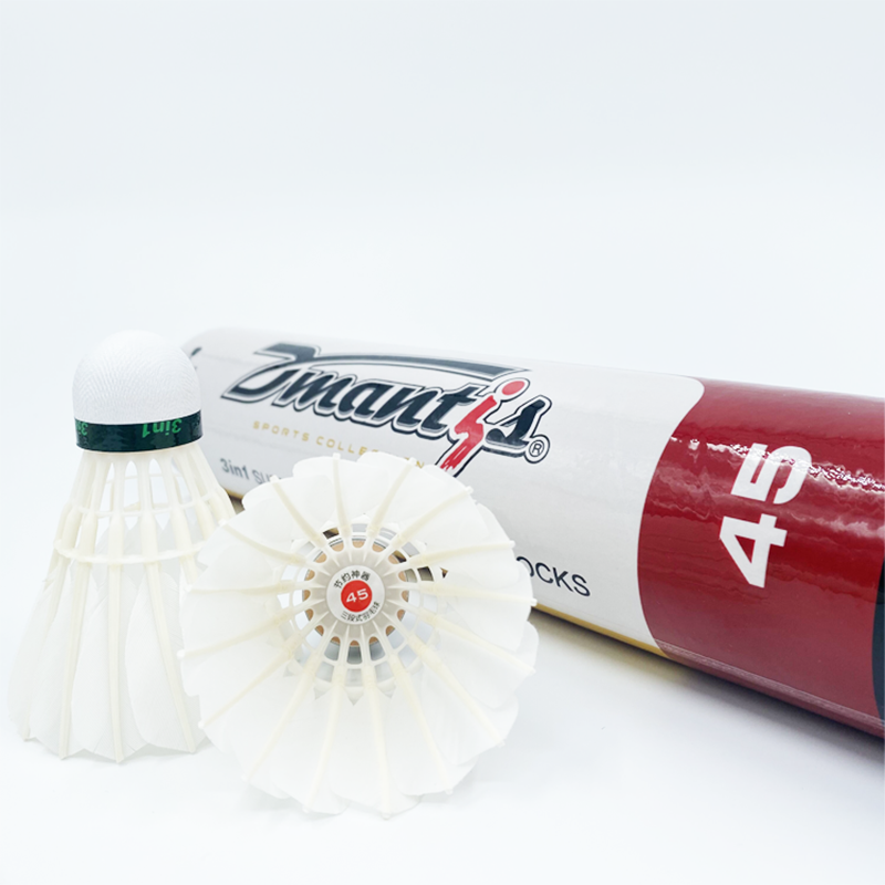 Factory Directly Supply Good High Stability Feather Natural 3in1 Badminton Shuttlecock Dmantis Brand D45