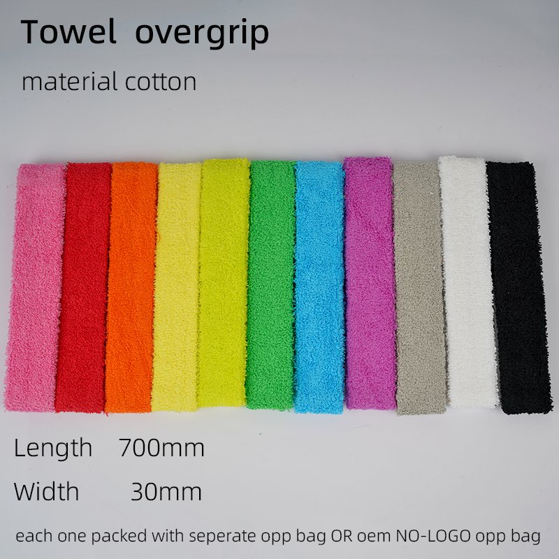 Towel Fabric Badminton Racket Handle Overgrip Racket grips Towel cotton hand grip