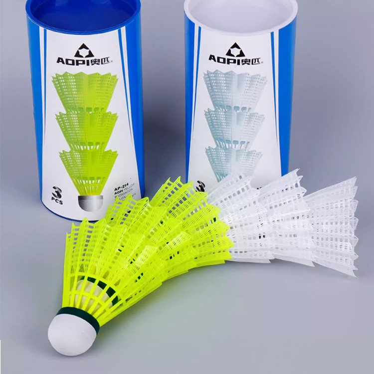 factory supply windproof durable goose feather ball outdoor learning training badminton nylon badminton ball