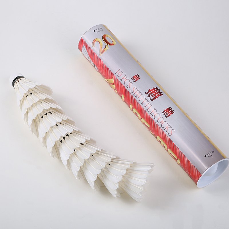 strong goose feather tournament level badminton shuttlecocks for professional