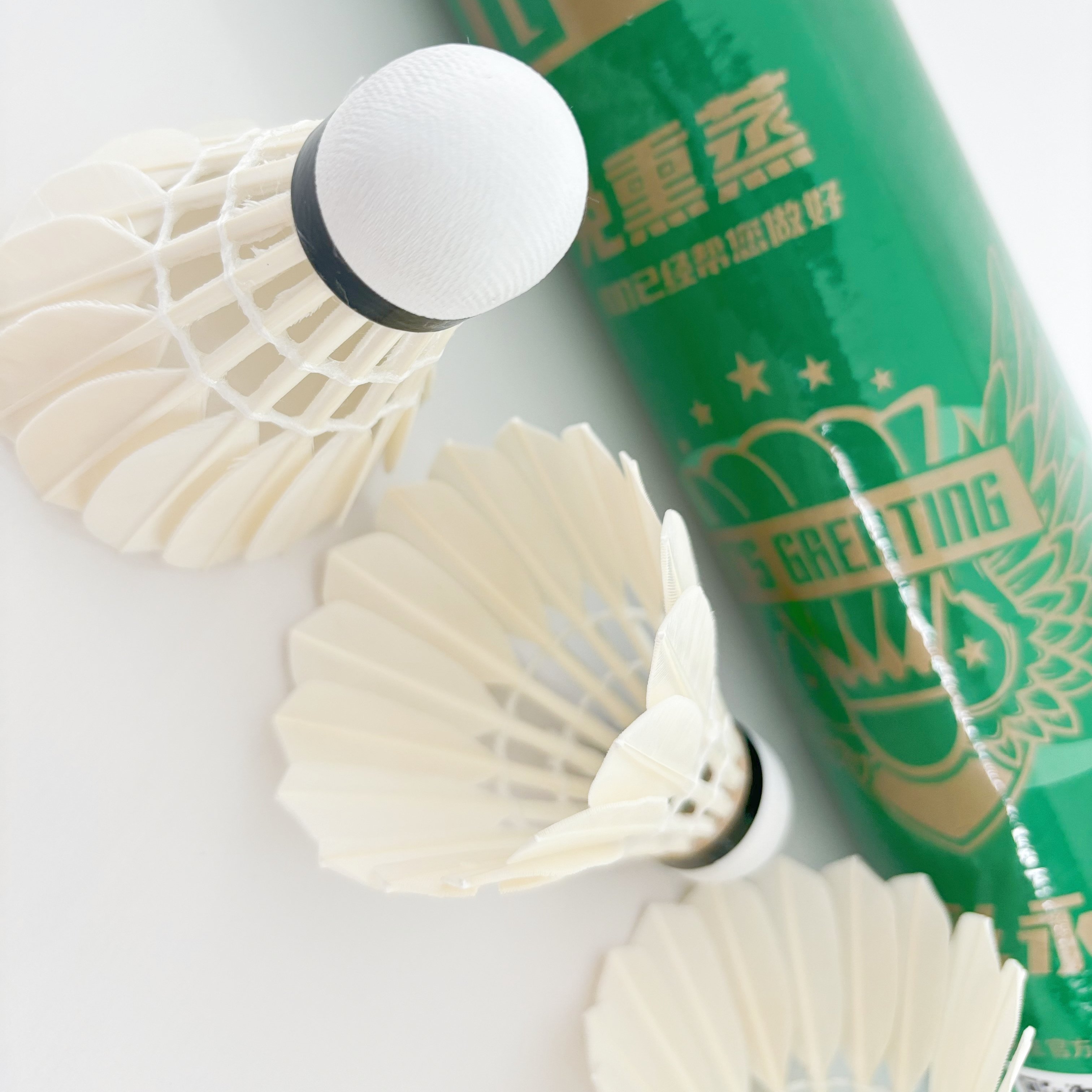 Advanced Players Class C Goose Feather Badminton Shuttlecocks with PU Cork High Performance Sports Equipment