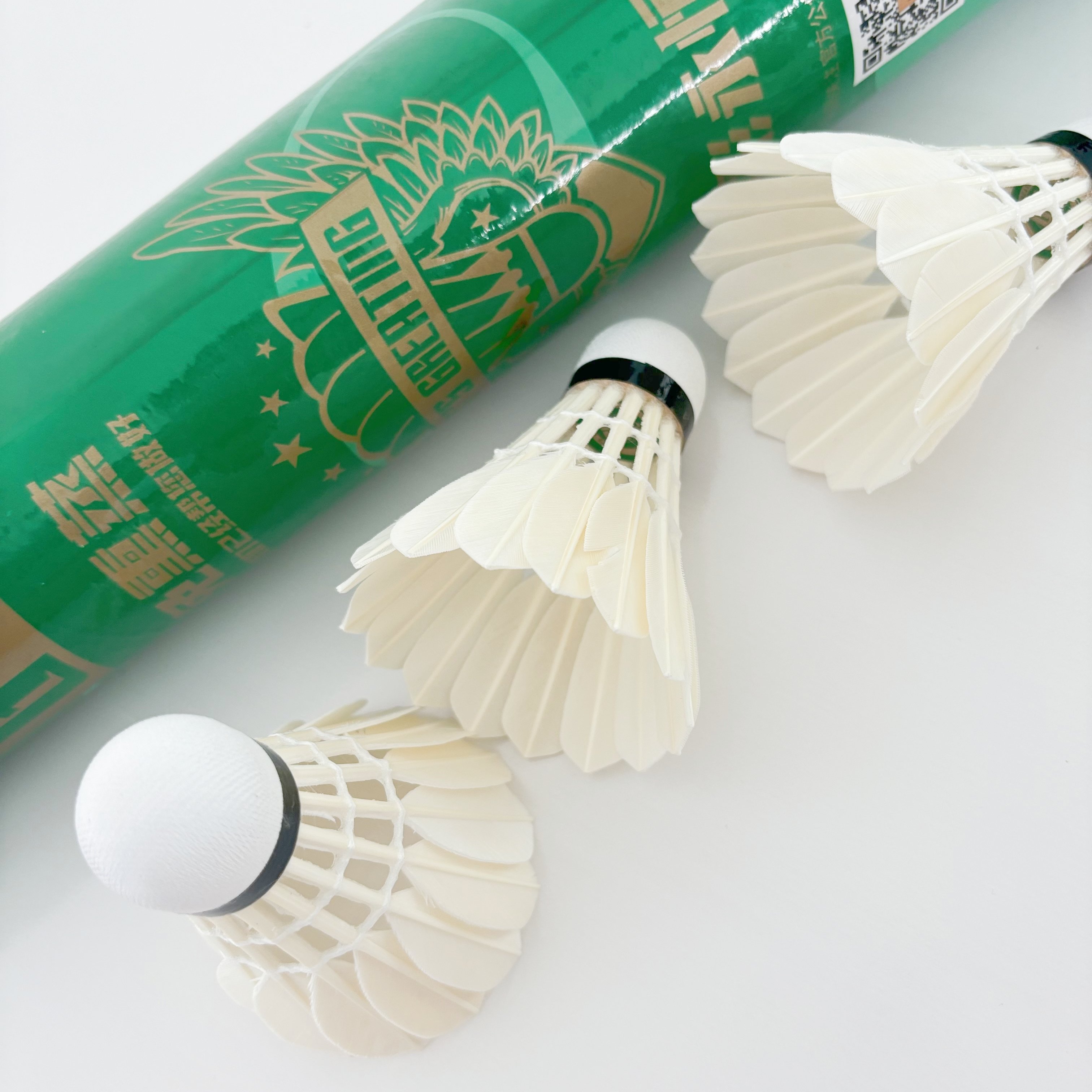 Advanced Players Class C Goose Feather Badminton Shuttlecocks with PU Cork High Performance Sports Equipment