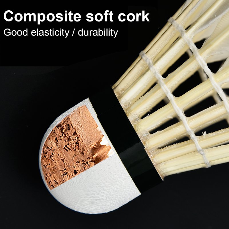 China Factory Durable High Quality New Design Goose Feather Shuttlecocks