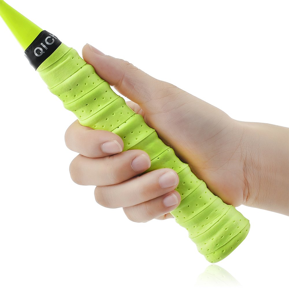 2023 popular different colors Anti-slip Sweat proof tacky PU material badminton racket grip padel racket overgrip