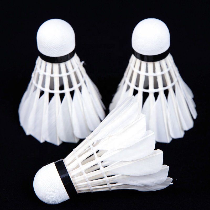 Hot Sales Wholesale Cheap Price Good Quality Duck Feather Badminton Shuttlecock OEM Customized Head Logo