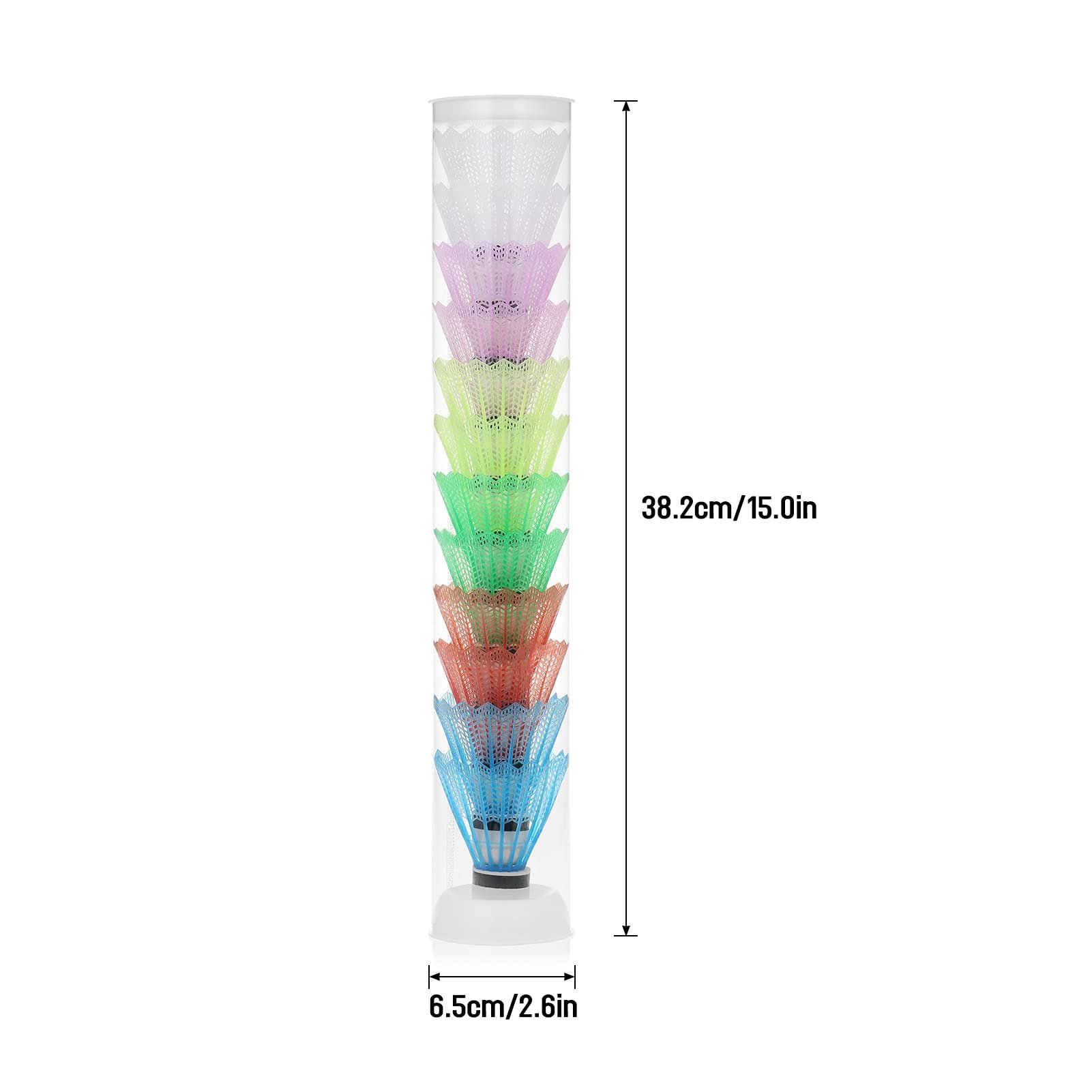High Quality Durable Cheap Badminton Fiber Cork Nylon Shuttlecock Model 212