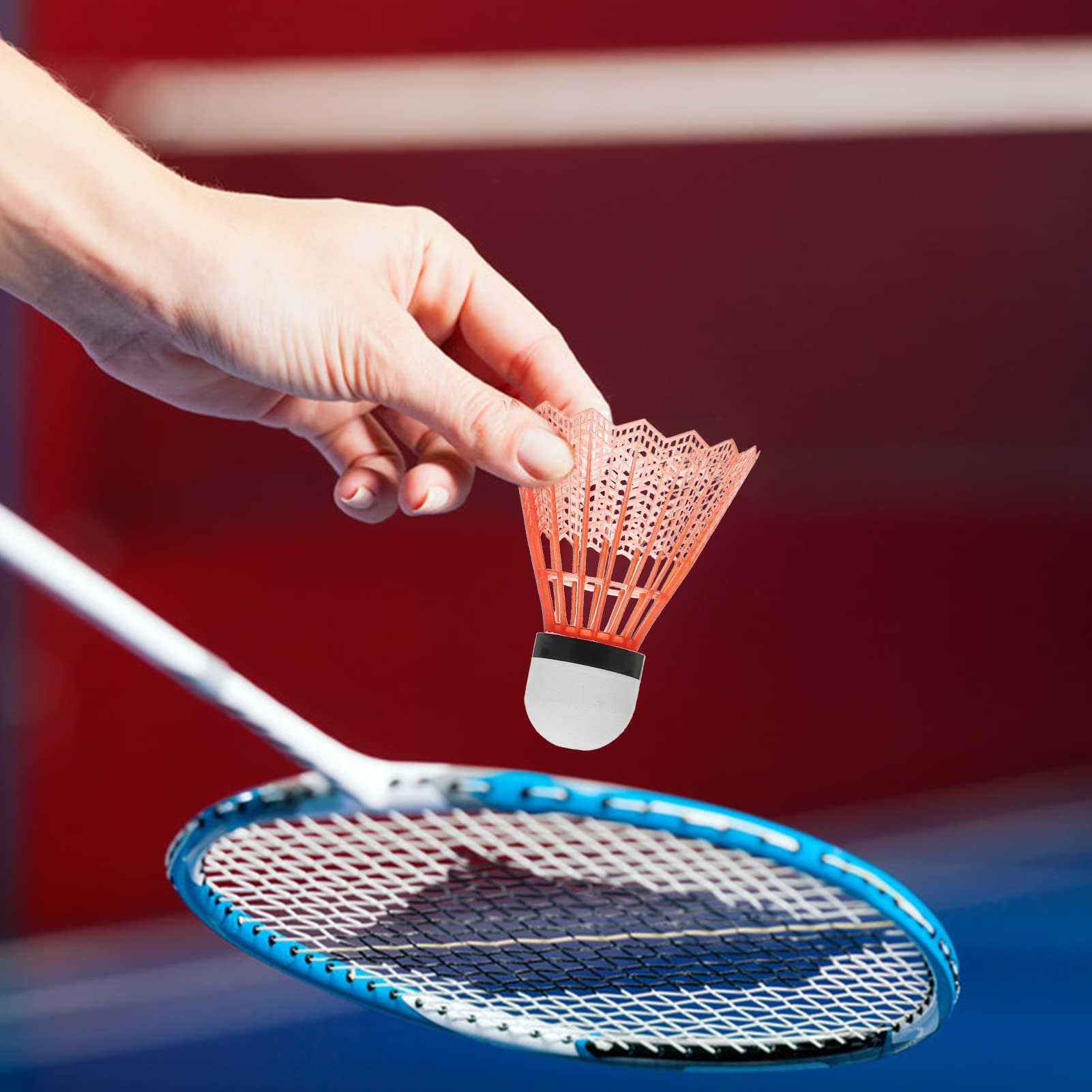 High Quality Durable Cheap Badminton Fiber Cork Nylon Shuttlecock Model 212