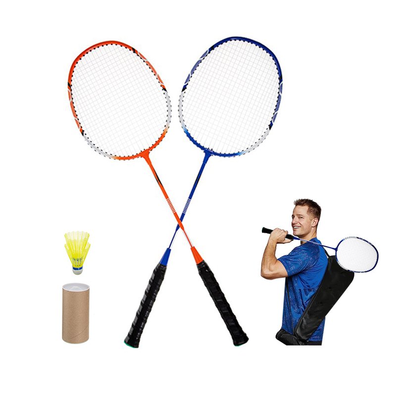 Factory Directly Sale Badminton Set Wholesale Alloy Steel Badminton Rackets Set for Beginners