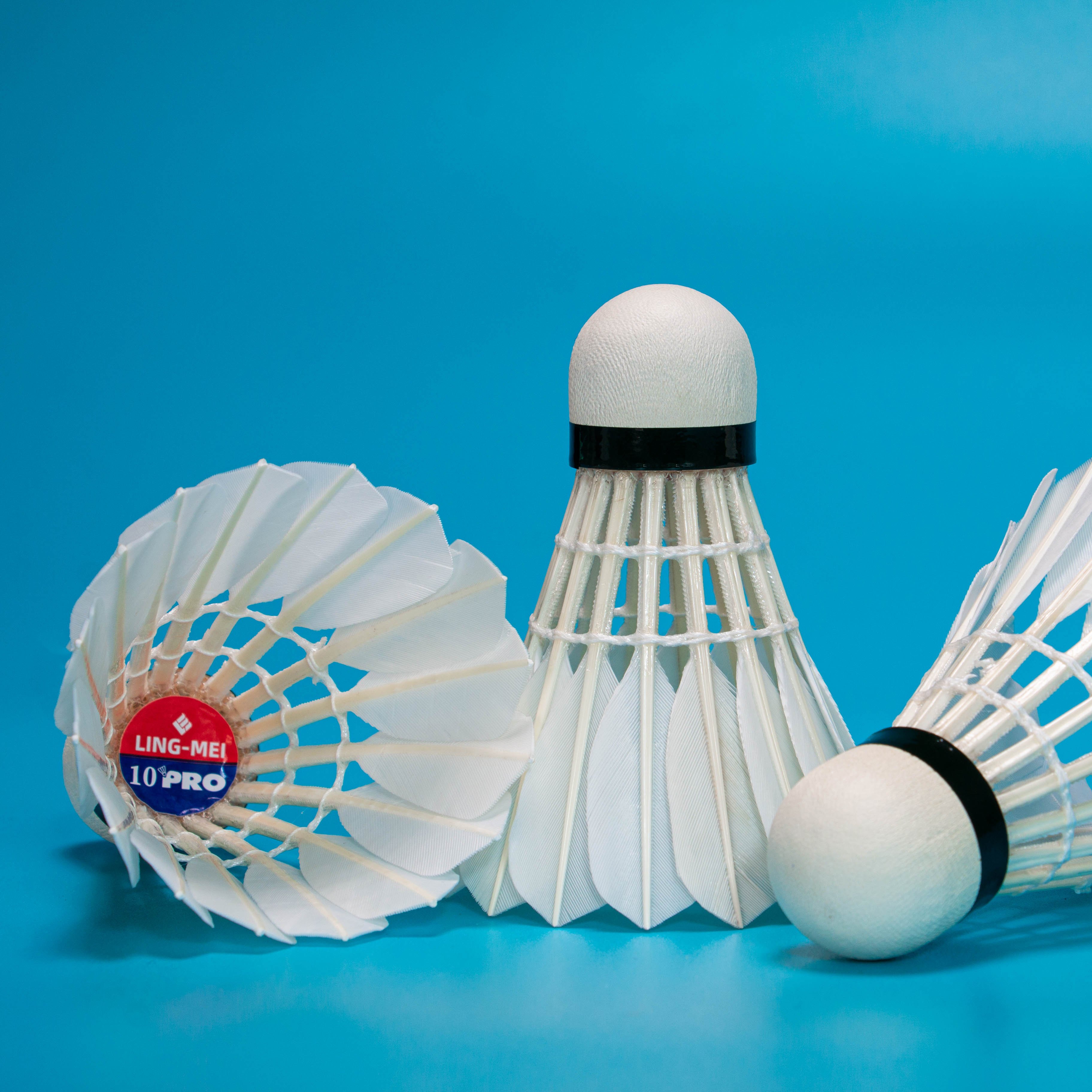 cheap wholesale goose feather shuttlecock factory supply Lingmei 10pro