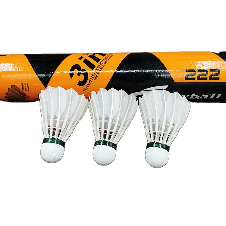 Cheap Price EVA Foam Head B level Feather Shuttlecock Badminton Hybrid Shuttlecock 222