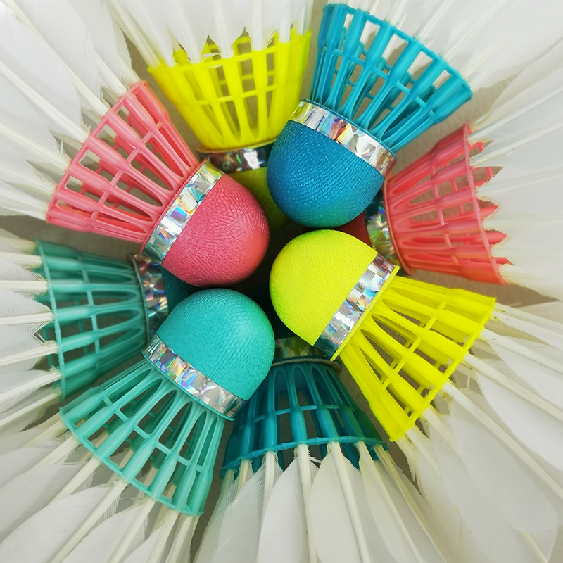 New Arrivals Wholesale Original Source 3in1 Shuttlecock Badminton Hybrid Shuttles Goose Feather Durable for Training Use