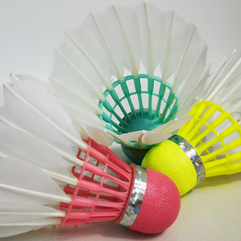 New Arrivals Wholesale Original Source 3in1 Shuttlecock Badminton Hybrid Shuttles Goose Feather Durable for Training Use