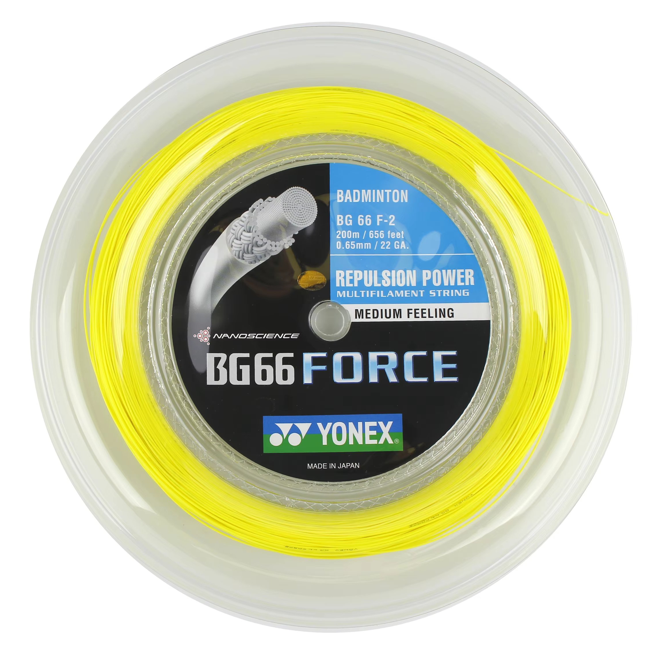 Yonex badminton racquet string BG66F 200M