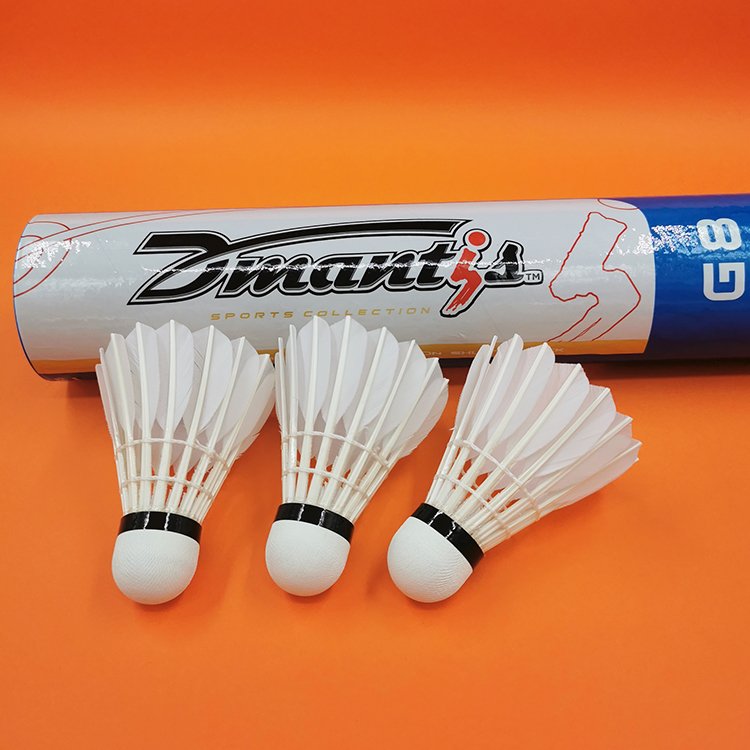 Factory Quality Goose Feather Dmantis G8 Practicing Badminton Shuttlecock