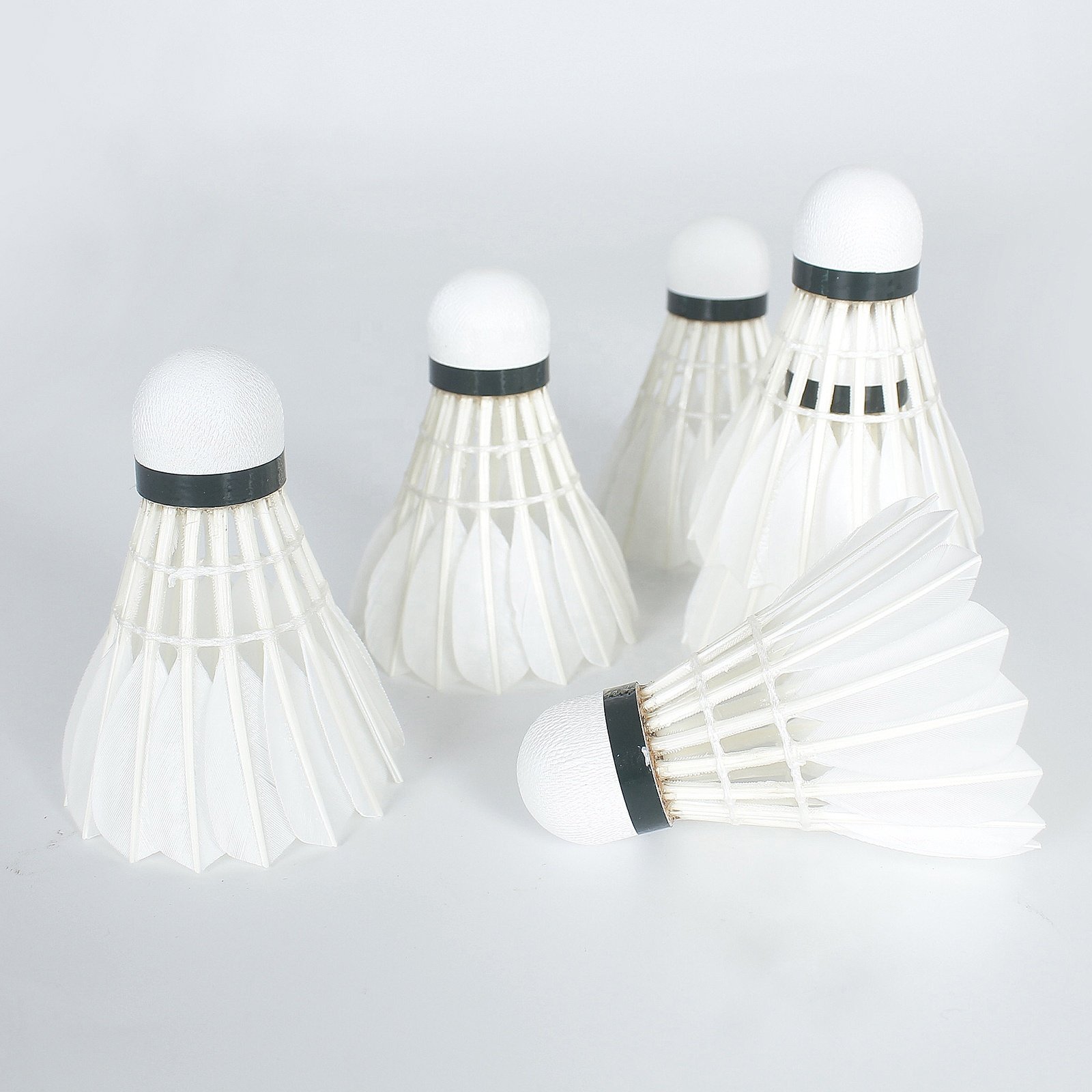 Top Quality Durable Goose Feather Badminton Shuttlecock Made In China With Factory Price Suit For Tournament Training