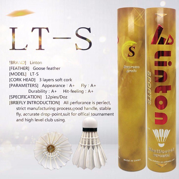 Lindon brand sporting goods durable shuttlecock badminton